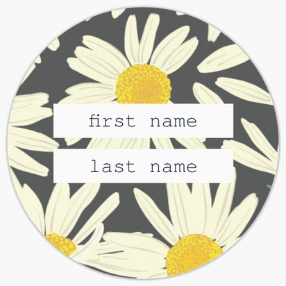 A he loves me florals cream gray design for Floral