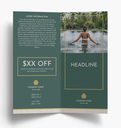Design Preview for Design Gallery: Health & Wellness Folded Leaflets, Bi-fold DL (99 x 210 mm)