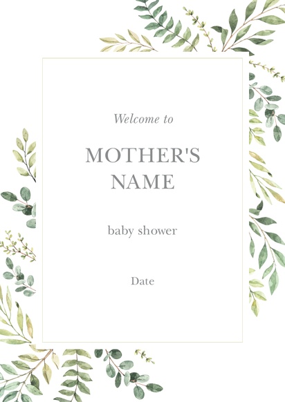 Design Preview for Design Gallery: Baby Shower Posters, A2 (420 x 594 mm) 