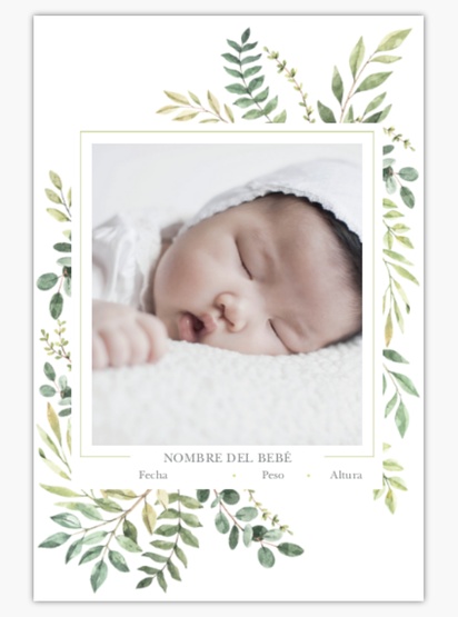Un orgánico vegetación diseño blanco marrón para Bebés con 1 imágenes