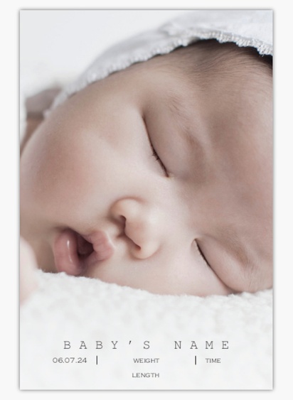 A 1 picture photo white gray design for Baby with 1 uploads