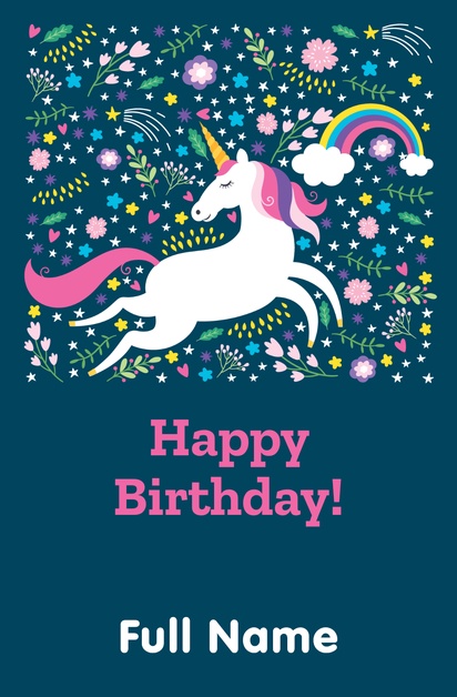 Design Preview for Design Gallery: Birthday Posters, 29 x 44 cm Vertical