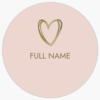 Design Preview for Design Gallery: Wedding Sticker Sheets, 3.8 x 3.8 cm Circle