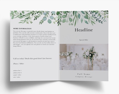Design Preview for Design Gallery: Florists Folded Leaflets, Bi-fold A6 (105 x 148 mm)