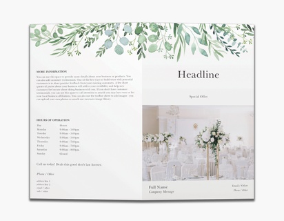 Design Preview for Design Gallery: Florists Custom Brochures, 8.5" x 11" Bi-fold