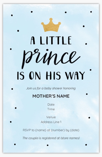 A baby baby boy gray design for Baby Shower