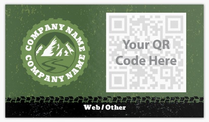 A ロゴ dark green gray design for QR Code