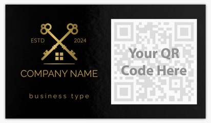 A add logo nemovitost black brown design for QR Code