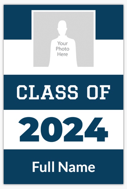 A grad college blue white design for Events with 1 uploads