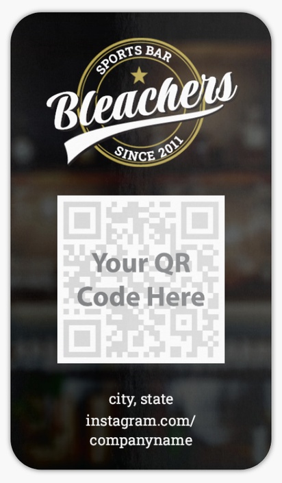 A your photo taproom black design for QR Code