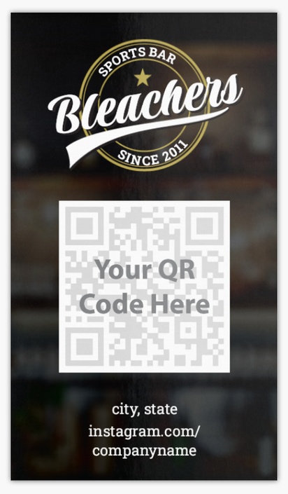 A your photo taproom black gray design for QR Code