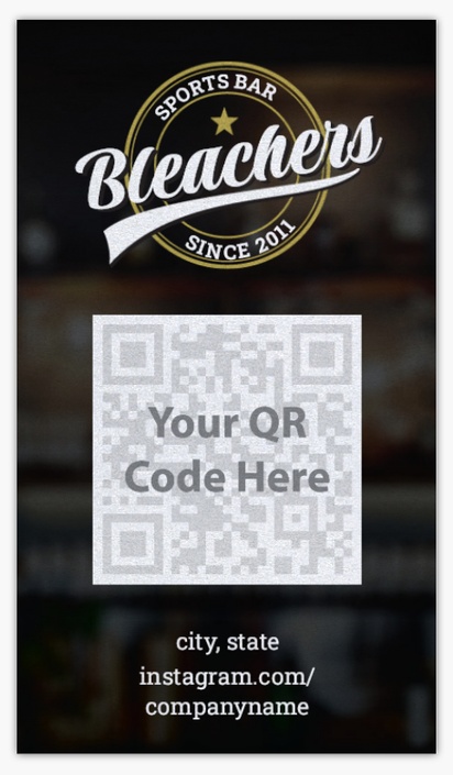 A your photo taproom black design for QR Code