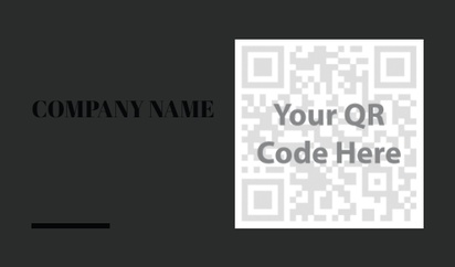 Design Preview for Design Gallery: QR Code Business Cards