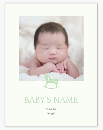 Design Preview for Baby Canvas Prints Templates, 12" x 16" Vertical