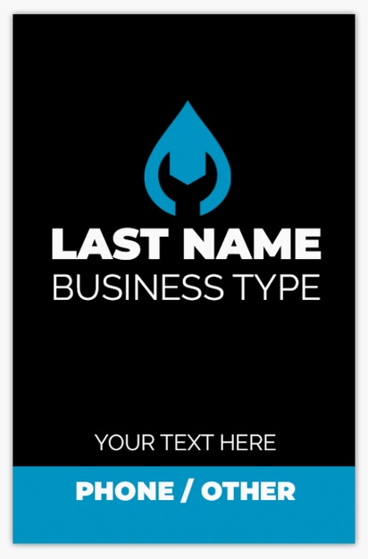 Design Preview for Design Gallery: Plumbing Business Cards, Standard (85 x 55 mm)