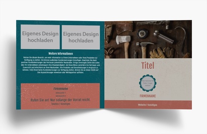 Designvorschau für Designgalerie: Falzflyer Retro, Einbruchfalz Quadratisch (148 x 148 mm)