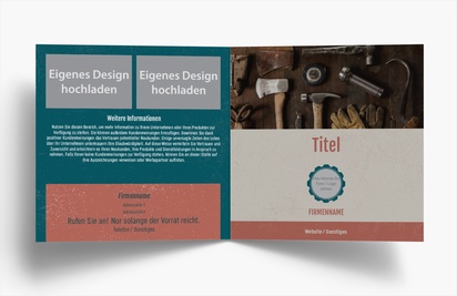 Designvorschau für Designgalerie: Falzflyer Retro, Einbruchfalz Quadratisch (148 x 148 mm)