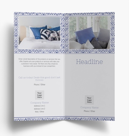 Design Preview for Design Gallery: Interior Design Folded Leaflets, Bi-fold DL (99 x 210 mm)