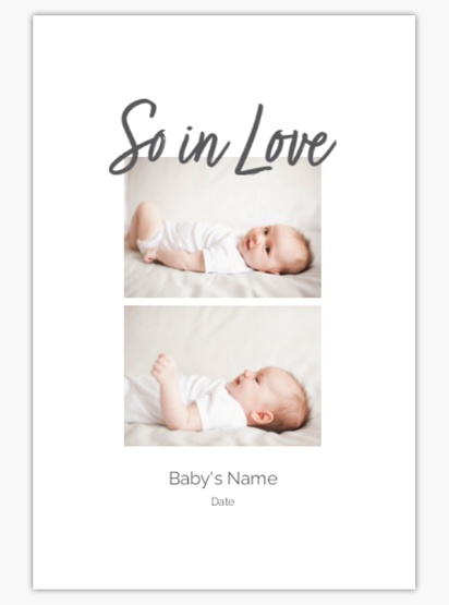 Design Preview for Baby Canvas Prints Templates, 8" x 12" Vertical