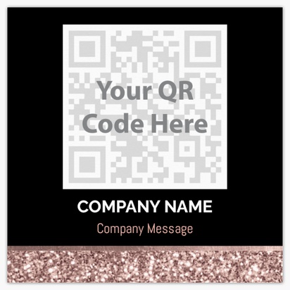 A leaf logo black pink design for QR Code