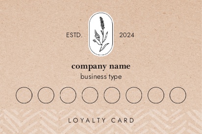 Design Preview for Design Gallery: Florals & Greenery Loyalty Cards