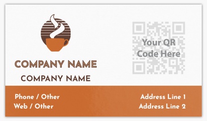 Design Preview for Food & Beverage Glossy Business Cards Templates, Standard (3.5" x 2")