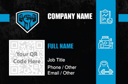 Design Preview for Design Gallery: Personal Training Natural Uncoated Business Cards