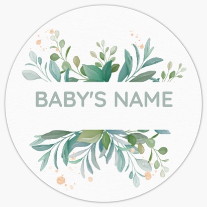 Design Preview for Baby Envelope Seals Templates