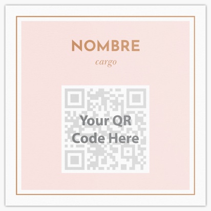 Un de lujo carga de imagen diseño blanco rosa para Código QR