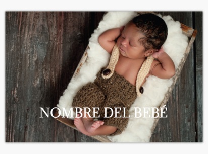 Un hemorragia completa annonce la naissance diseño blanco para Bebés con 1 imágenes