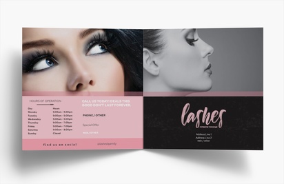 Design Preview for Design Gallery: Beauty Consulting & Pampering Folded Leaflets, Bi-fold Square (148 x 148 mm)