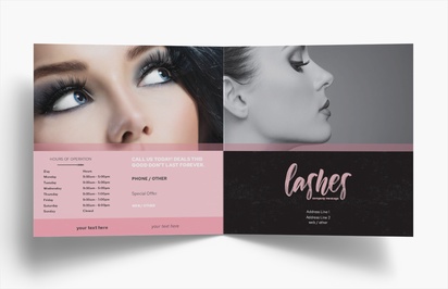 Design Preview for Design Gallery: Cosmetics & Perfume Folded Leaflets, Bi-fold Square (210 x 210 mm)