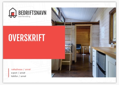 Forhåndsvisning av design for Designgalleri: Reise og overnatting Skilt i bølgeplast, A1 (594 x 841 mm)