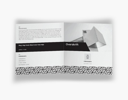 Forhåndsvisning af design for Designgalleri: Mønster & tekstur Brochurer, Midterfals Firkantet (148 mm x 148 mm)