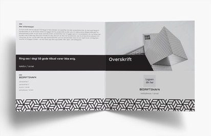 Forhåndsvisning av design for Designgalleri: Byplanlegging Brosjyrer, 2-fløyet Kvadratisk 210 x 210 mm