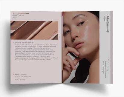 Designvorschau für Designgalerie: Falzflyer Schönheit & Wellness, Einbruchfalz A6 (105 x 148 mm)