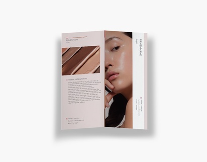 Designvorschau für Designgalerie: Falzflyer Kosmetik & Parfüm, Einbruchfalz DL (99 x 210 mm)