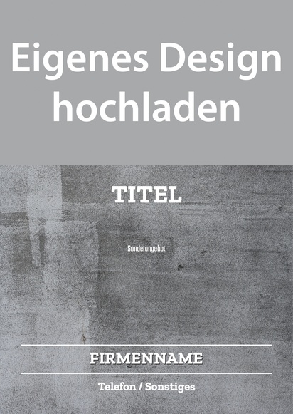 Designvorschau für Designgalerie: Posterdruck im Vorteilspack Baugewerbe, A3 (297 x 420 mm)