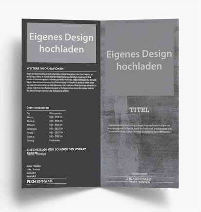 Designvorschau für Designgalerie: Falzflyer Bodenbelag & Fliesen, Einbruchfalz DL (99 x 210 mm)