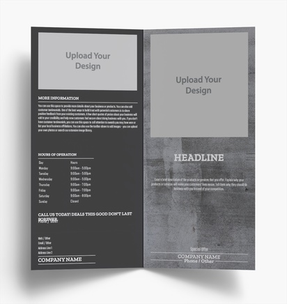 Design Preview for Design Gallery: Building Construction Folded Leaflets, Bi-fold DL (99 x 210 mm)