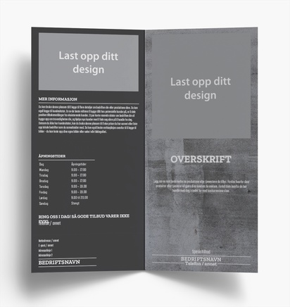 Forhåndsvisning av design for Designgalleri: Murverk Brosjyrer, 2-fløyet DL (99 x 210 mm)