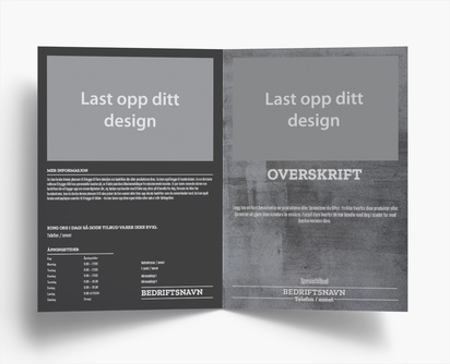 Forhåndsvisning av design for Designgalleri: Murverk Brosjyrer, 2-fløyet A4 (210 x 297 mm)