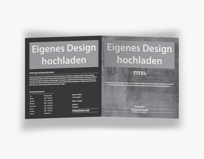 Designvorschau für Designgalerie: Falzflyer Maurer, Einbruchfalz Quadratisch (148 x 148 mm)