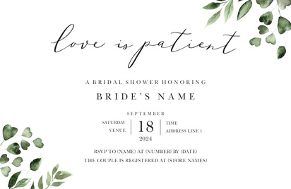 A rescheduled wedding bridal shower black gray design for General Party