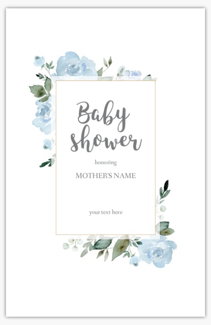 Design Preview for Baby Shower Posters Templates, 11" x 17"