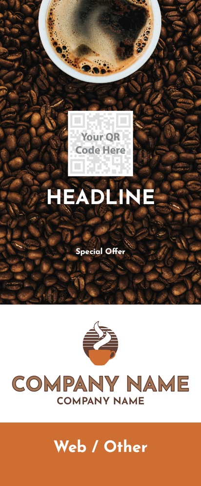 Design Preview for Design Gallery: Coffee Shops Pull Up Banners, 88 x 200 cm
