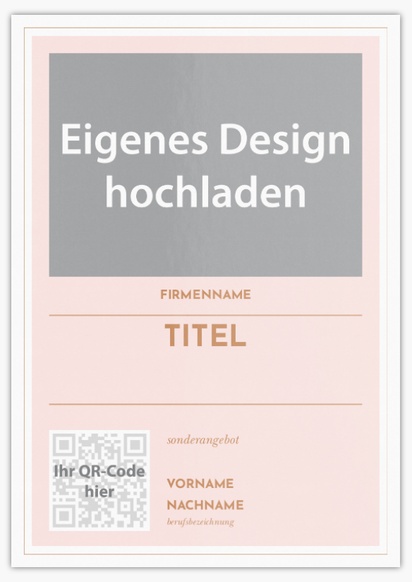 Designvorschau für Designgalerie: Flyer und Falzflyer QR-Code,  Ohne Falz A5 (148 x 210 mm)