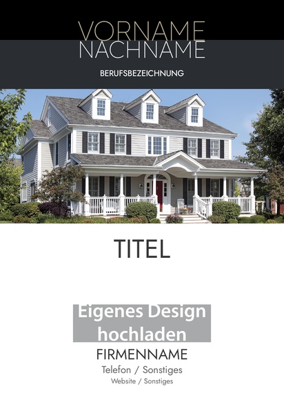 Designvorschau für Designgalerie: Kundenstopper Immobilien