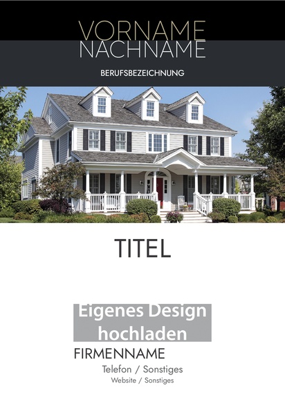 Designvorschau für Designgalerie: Plakate Immobilien, A2 (420 x 594 mm) 