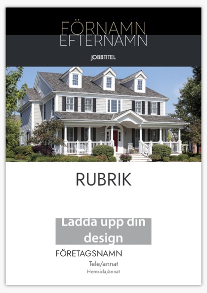 Förhandsgranskning av design för Designgalleri: Fastighetsjurist Foamexskyltar, A2 (420 x 594mm)